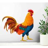 👉 Muursticker Post NL nederlands Muurstickers vogels Realistische getekende haan