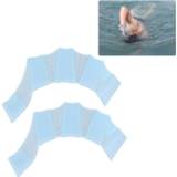 👉 Zwemhandschoenen blauw siliconen middelgroot active Vinger flexibele (middelgroot) (blauw)