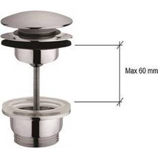 👉 Afvoerplug chroom RVS roma Plieger 2 in 1 design geborsteld 8711238393438