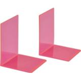 Boekensteun roze Maul 3513621 Afmeting, hoogte:130 mm Neon-pink 2 stuk(s) 4002390081344