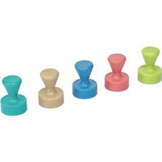 👉 Maul Magneet 6168499 (Ø x h) 12 mm x 16 mm Kegel Roze, Atlantic Blue, Turquoise, Lime, Sahara 10 stuk(s) 6168499