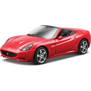 👉 Schaalmodel rood active auto Ferrari California convertible 1:43