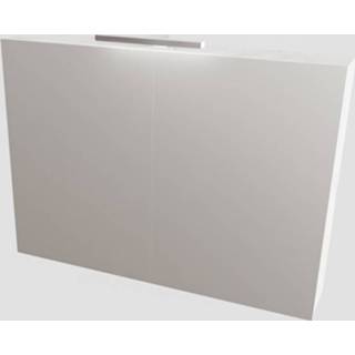 👉 Spiegelkast carrara porselein rechthoek wand valencia BWS 100x70x16 cm met Twee Deuren Mat 8719304463269