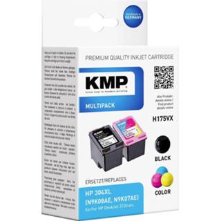 👉 Inkt cartridge zwart cyaan magenta geel KMP combipack vervangt HP 304XL (N9K08AE, N9K07AE) Compatibel Zwart, Cyaan, Magenta, H175VX 1759,4005 4011324691627