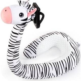 👉 Nekkussen zijde active U-Vormige Kussen Halswervels Lui Houder Cartoon Dier Mobiele Telefoon Koude Zebra 30x75cm