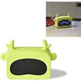 👉 Thermometer groen active Mini Cute Cartoon Multifunctionele Digitale Lichtgevende Kleine Wekker (Groen Hert)