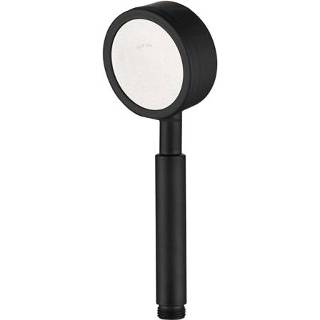 👉 Handdouche zwart active Afneembare en wasbare 304 roestvrijstalen ronde onder druk, maat: 80 mm (zwart)