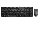 👉 Toetsenbord zwart active Rapoo X120 Computer Business Office USB bedraad en muis set (zwart)