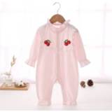 👉 Rompertje roze 59 active baby's Effen kleur met lange mouwen voor babymeisjes (kleur: roze, maat: 59)