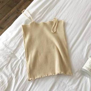 👉 Hemd active vrouwen Effen kleur Veelzijdige slanke chiffons dieptepunt gebreid voor dames (kleur: abrikoos Maat: gratis maat)