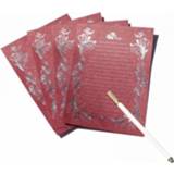 👉 Stempel wijnrood zilver goud papier active 2 sets retro mooi patroon bekentenis liefdesbrief (zilver stempel-wijnrood)