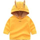 Pullover geel active kinderen Schattige konijntjesoorvorm met lange mouwen en capuchon, hoogte: 80cm (geel)