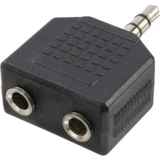 Audio adapter zwart LogiLink Jackplug 4052792003567