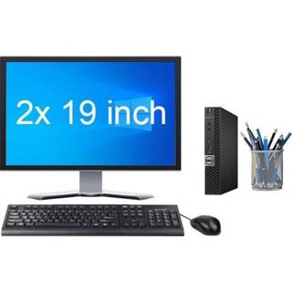 👉 Micro PC active Dell OptiPlex 7050 i7 6e Gen + 2x 19” Monitor 2 jaar garantie!