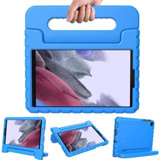 👉 Handvat blauw EVA active kinderen Samsung Galaxy tab A7 Lite Hoes voor - 8.7 inch Schokbestendige case met Kids Cover Licht 8719793142454