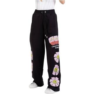 👉 M vrouwen zwart Joggers Bad Flower