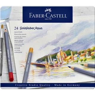 👉 Aquarelpotlood active 24 Aquarelpotloden Faber-Castell Goldfaber in bliketui 4005401146247
