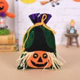 👉 Geschenkzak fluwelen active 3 STUKS Halloween-decoratie Snoepzak (WS73-pompoen)