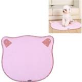 👉 Zomer pet roze s active Mat Golden Retriever Teddy Nest Cat Straw Mat, Maat: 42x47x1cm (roze)