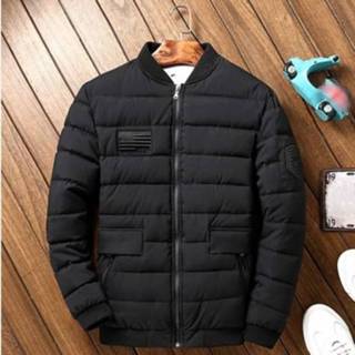👉 Donsjas zwart XXXL active Comfortabele casual losse korte warme Katoenen jas (kleur: maat: XXXL)