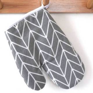👉 Magnetron grijze active 2 STUKS Geometrisch Patroon Verdikking Keuken Bakoven Speciale Warmte-isolatie Verbranden Hittebestendige Handschoenen (Grijze Boom)