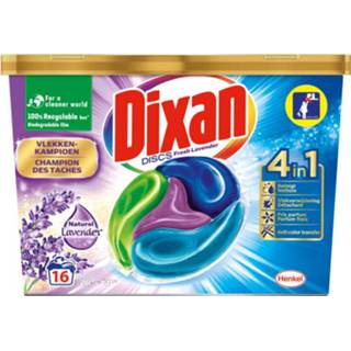 👉 Lavendel active Dixan Wasmiddelcapsules Discs Fresh Lavender 16 stuks 5410091761196