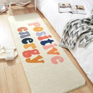 👉 Tapijt active Home Slaapkamer Strip Kamer Nachtkastje Lam Kasjmier Antislipmat, Afmeting: 40× 120 cm (Positive Energy)