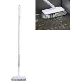 👉 Borstel wit steel active met lange voor het schoonmaken van de badkamervloer (wit)