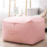 👉 Opbergtas roze XL 63 active Draagbare kationische quilt Opvouwbare kledingkast Kleding opbergtas, maat: 63x48x28cm (roze)