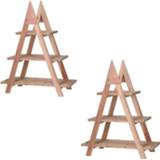 👉 Hout active Ambiance Plantenrek - 3 levels driehoek 2 STUKS 6011606749747