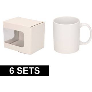 👉 Mok 6x Mokken met kartonnen opbergdoosje set