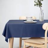 👉 Tafelkleed blauw katoen Donkerblauw van 140 x 250 cm