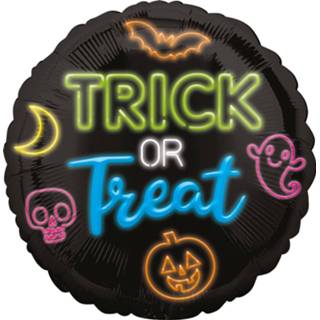 👉 Folieballon zwart Amscan Neon Trick Or Treat 45 Cm 26635419352