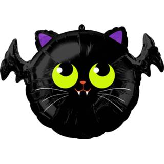 👉 Folieballon zwart Amscan Standard Shape Batcat 50 X 38 Cm 26635419529