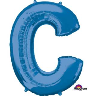 👉 Folieballon blauw Amscan Letter C 63 X 81 Cm 26635354059