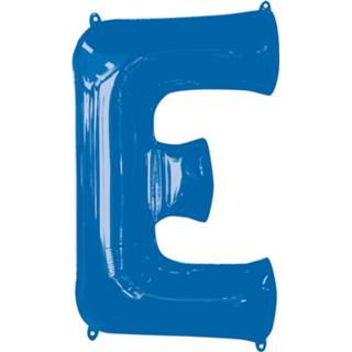 👉 Folieballon blauw Amscan Letter E 53 X 81 Cm 26635354097