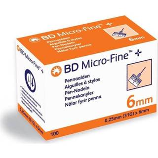 👉 Pennaald active BD Micro-Fine Pennaalden 31g 6mm 100 Stuks