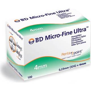 👉 Pennaald active BD Micro-Fine Ultra 4mm 32g Easyflow 100 Stuks