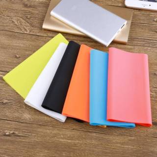 Powerbank blauw siliconen Draagbare Power Bank Case Externe Batterij Cover Voor 10000mAh Xiaomi - Blue 8719951815466
