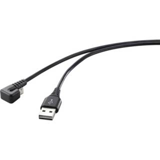 👉 Renkforce USB-kabel USB 2.0 USB-A stekker, USB-micro-B stekker 1.00 m Zwart