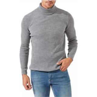 XL male grijs Pull à col roulé