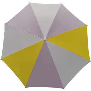 👉 Knikarm lila geel polyester roze 4goodz Strandparasol 155 Cm Doorsnede Met - / 6013944892857