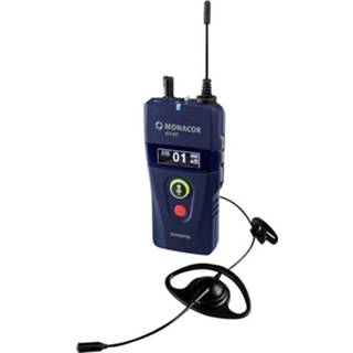 👉 Monacor ATS-80T Hand Microfoon zender Zendmethode:Digitaal Incl. klem
