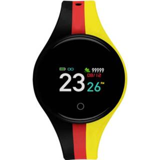 👉 X-WATCH EuroChamp Smartwatch 24 mm Zwart, Rood, Goud