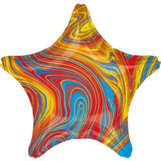 👉 Folieballon multikleur Amscan Colorful Star 45 Cm Metallic 26635421034