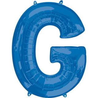 👉 Folieballon blauw Amscan Letter G 63 X 81 Cm 26635354134