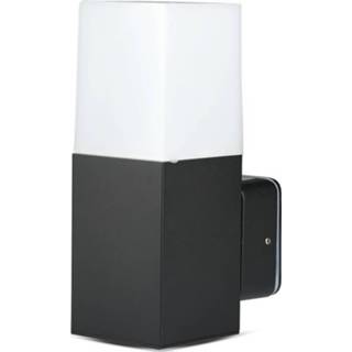 Buitenlamp zwart aluminium Led Tuinverlichting - Wandlamp Viron Hyno Gu10 Fitting Rechthoek Mat 6013935876873