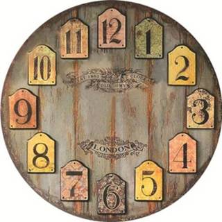 👉 Klok houten MDF active 2 STUKS Vintage Hangende Mute Quartz Woonkamer Wandklok (270)