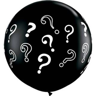 👉 Ballon zwart Folat Ballonnen Gender Reveal 90 Cm Latex 2 Stuks 71444434003