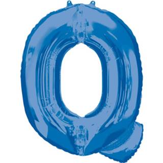 👉 Folieballon blauw Amscan Letter Q 60 X 81 Cm 26635354332